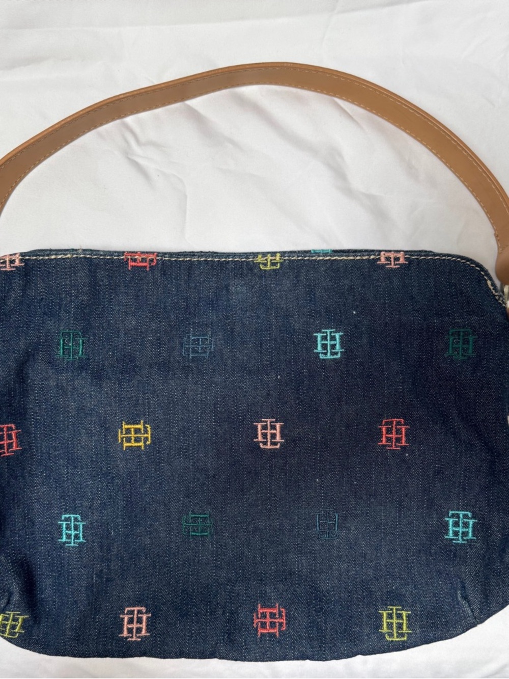 Tommy Hilfiger Monogrammed Y2K Style Shoulder Bag